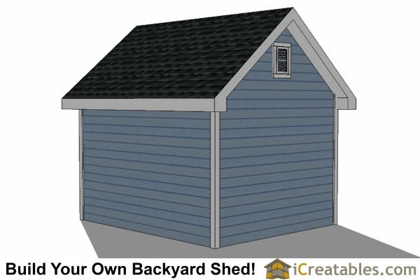 10x12 Traditional Victorian Garden Shed Plans 