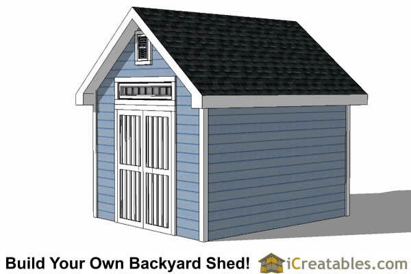 10x12 traditional victorian garden shed plans