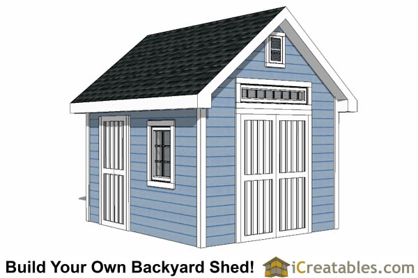 10x12 Shed Plans - Building Your Own Storage Shed - iCreatables