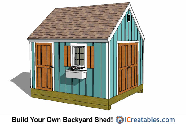 10x12 Shed Plans - Building Your Own Storage Shed - iCreatables