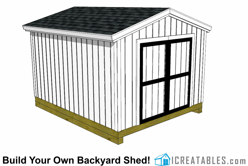 10x12 Shed Plans | Gable Shed | Storage Shed Plans | icreatables