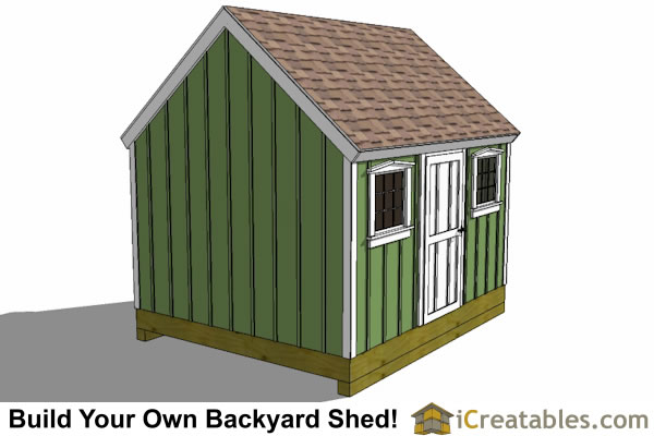 10×12 gable garden shed plans blueprints for diy construction