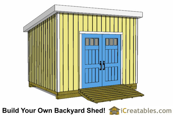Lean to sheds are simple to build and economical use of building