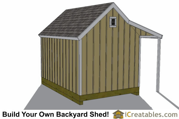 10x14 colonial shed with porch plans icreatables sheds