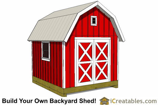 10x14 Small Barn Shed Plans Gambrel Shed Plans