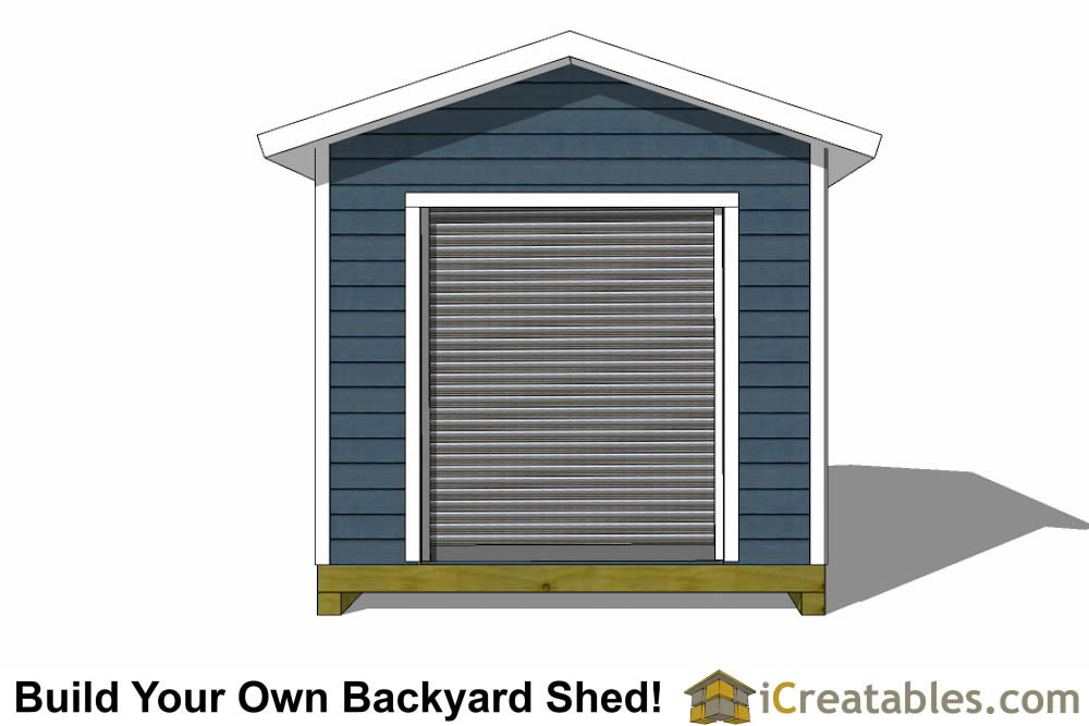 10x14 shed plans with garage door icreatables