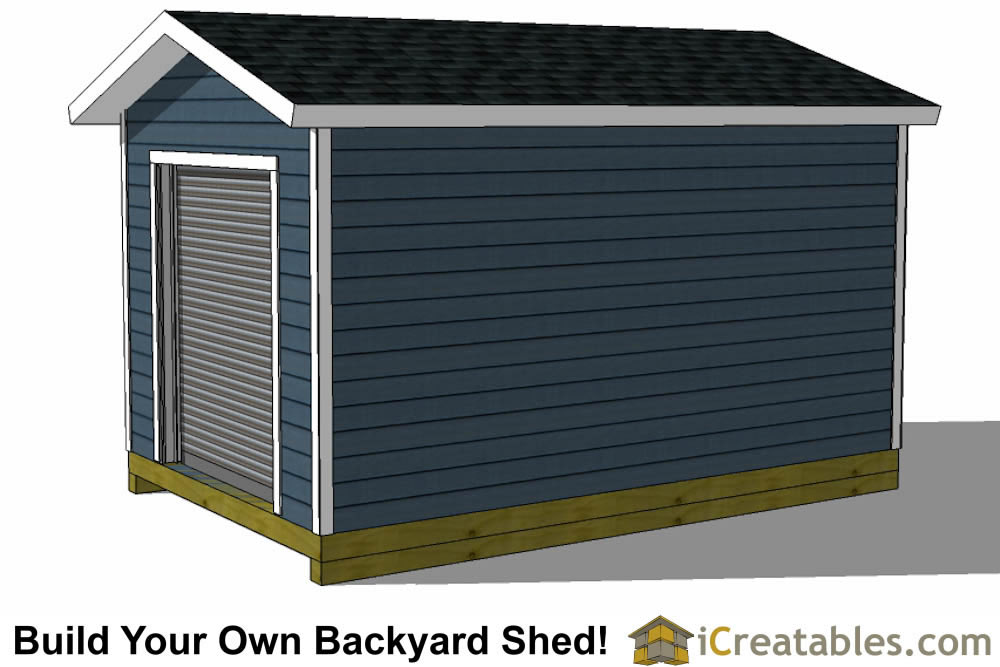 10x14 shed plans with garage door icreatables