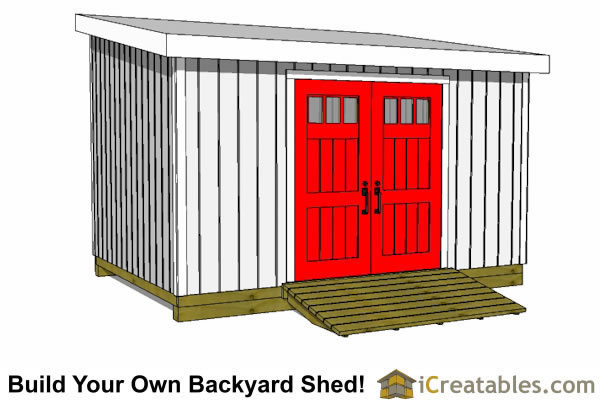 Lean To Shed Plans - Easy to Build DIY Shed Designs