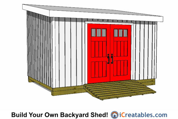 10x14 Shed Plans - Large DIY Storage Designs - Lean To Sheds