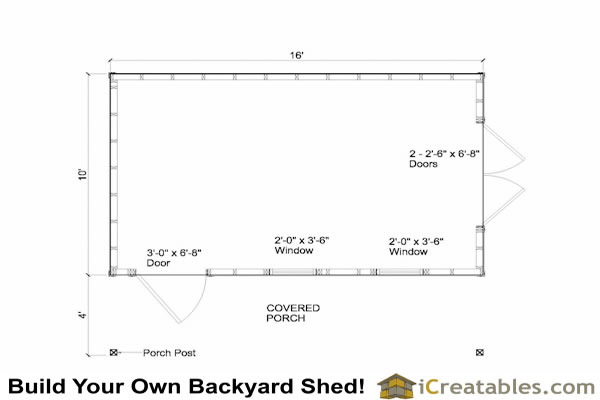 10X16 Shed Plans