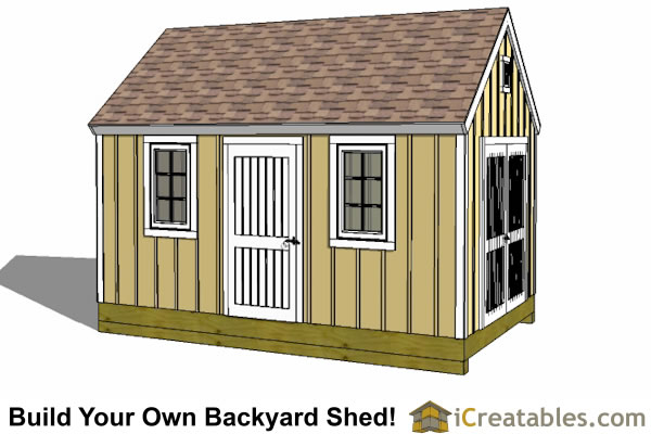 10x16 colonial shed plans icreatables sheds