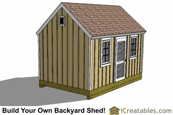 10x16 Colonial Shed Plans Icreatables SHEDS