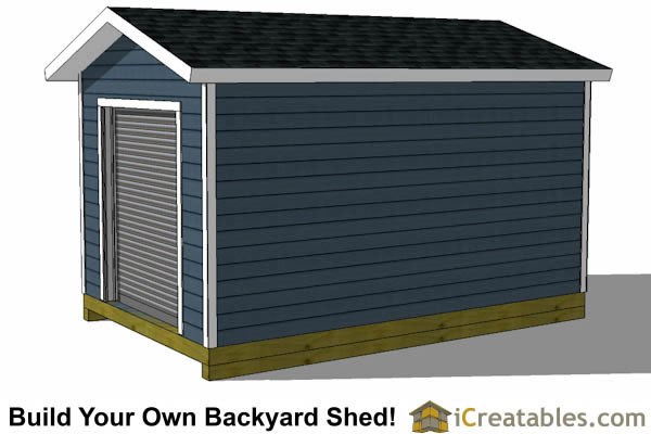 10x16 Shed Plans With Garage Door | icreatables