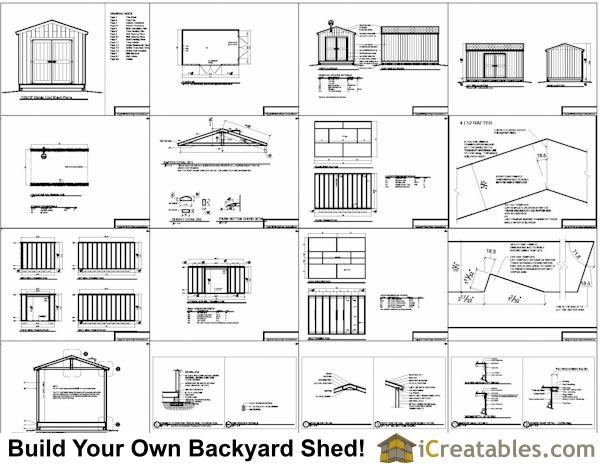 10x16 backyard shed plans