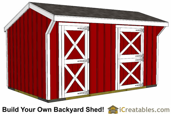 Run In Shed Plans - Building Your Own Horse Barn - iCreatables