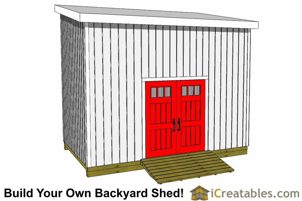 10x16 Shed Plans - DIY Shed Designs - Backyard Lean To 