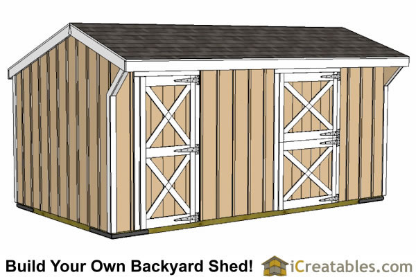 10x18 2 stall horse barn