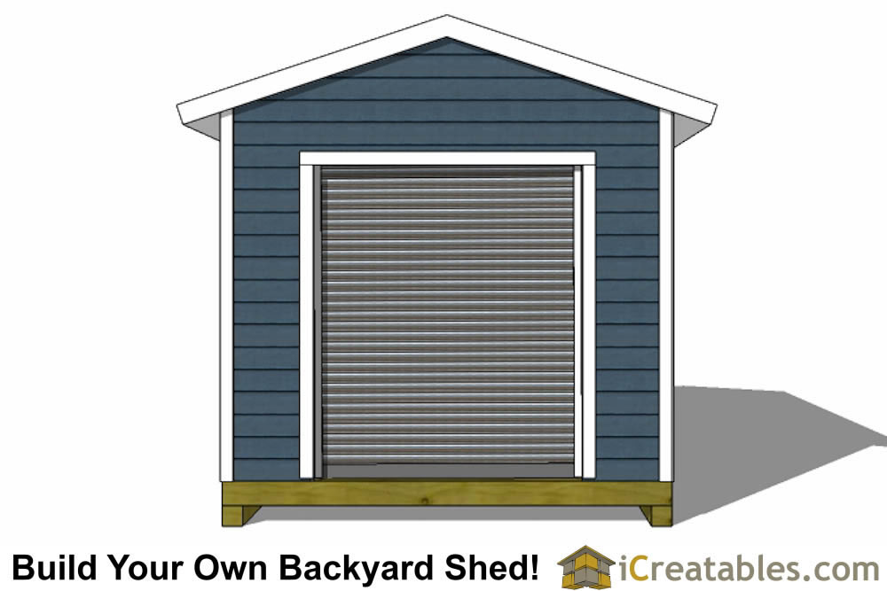 10x20 Shed Plans With Garage Door | icreatables