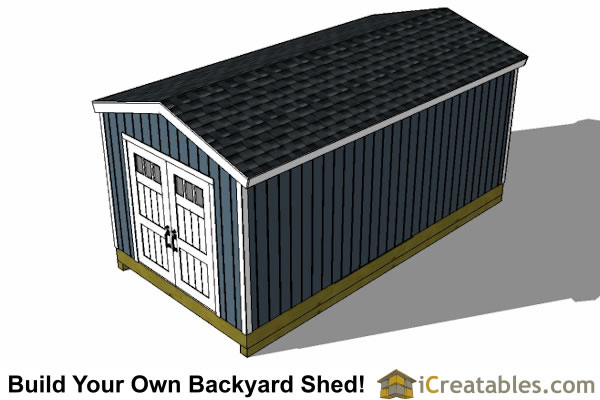 10x20 Gable Shed Plans | Icreatables SHEDS