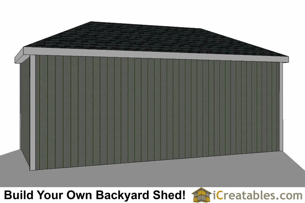 10x20 Hip Roof Shed Plans