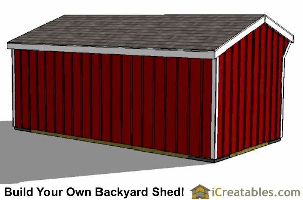 10X20 Run In Shed With Tack Room Plans