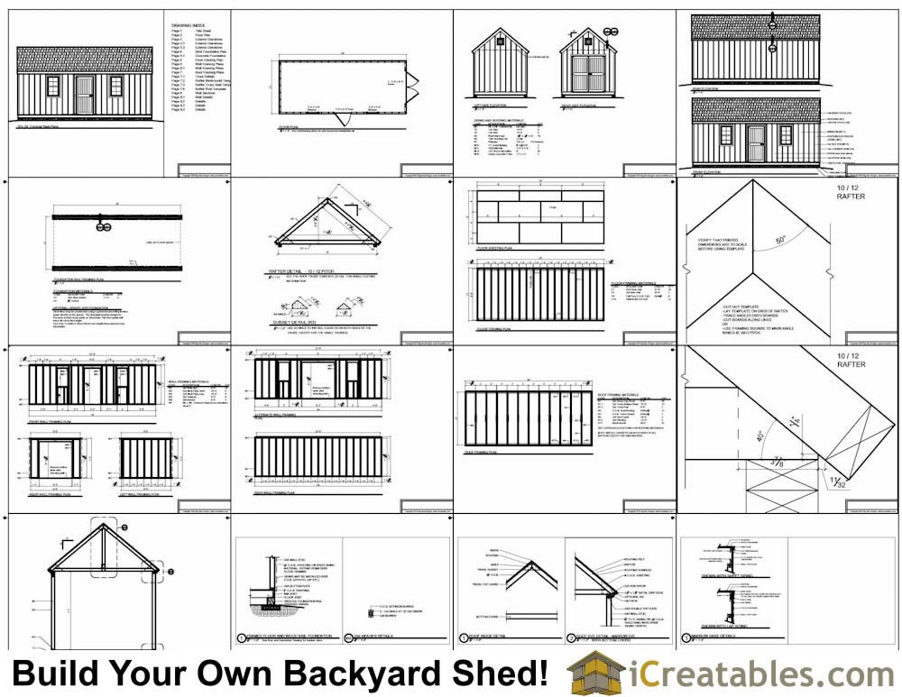 10x24 Garden Shed Plans Example