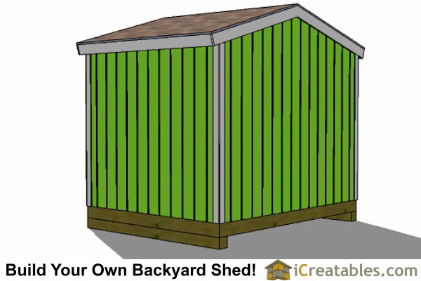 10x8 Shed Plans | 10' wide by 8' deep shed plans