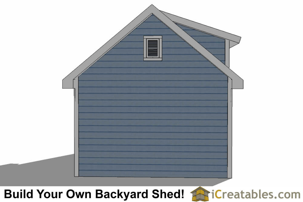 12x16 Shed Plans With Dormer iCreatables.com