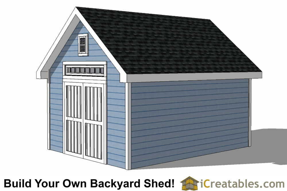 12x16 Shed Plans With Dormer | iCreatables.com