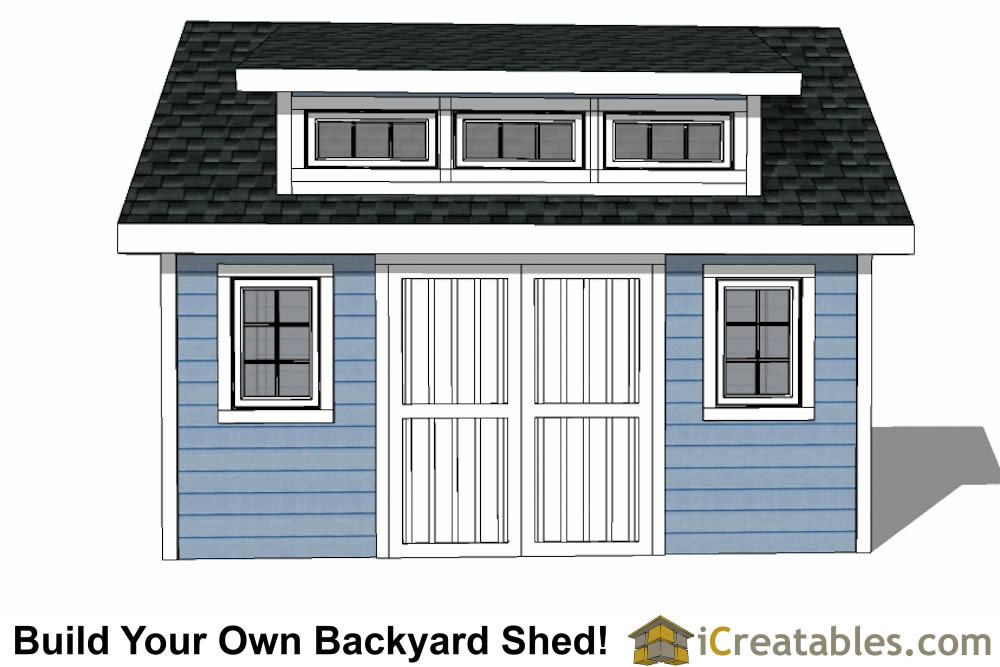 12x18 Shed Plans With Dormer iCreatables.com