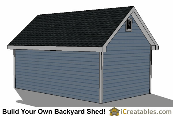 12x20 traditional victorian backyard shed plans