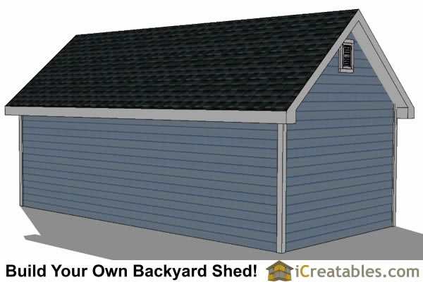 12x24 Traditional Victorian Backyard Shed Plans ...