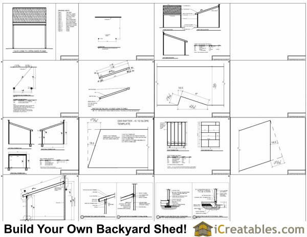 6x12 lean to shed plans