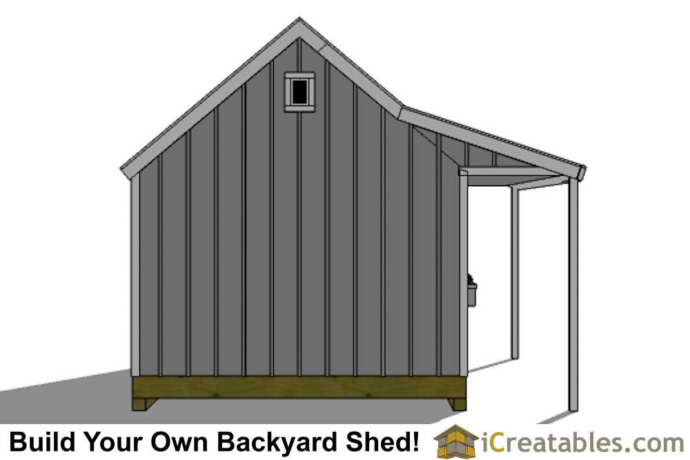 12x12 Cape Cod Shed With Porch Plans | icreatables