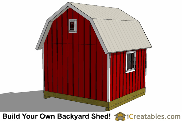 12x12 Gambrel Shed Plans | 12x12 barn shed plans