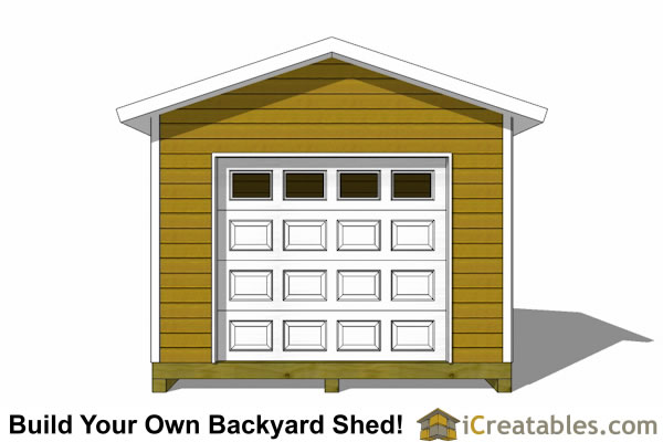 12x12 Shed Plans With Garage Door | icreatables