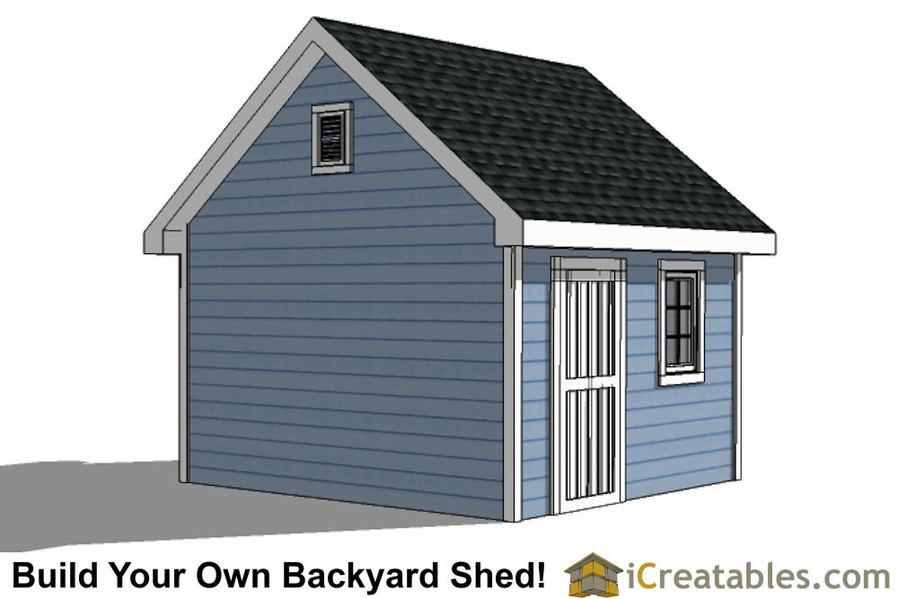 12x12 Traditional Victorian Backyard Shed Plans ...