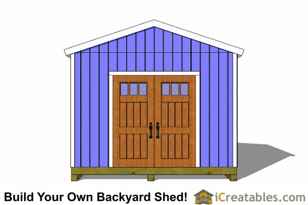 12x12 Shed Plans | Gable Shed | Storage Shed Plans| icreatables.com