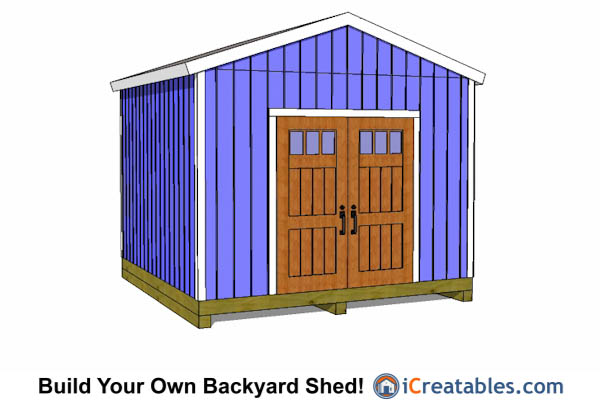  Door 12x12 Horse Barn Plans 12x12 Run In Shed With Run In Foundation