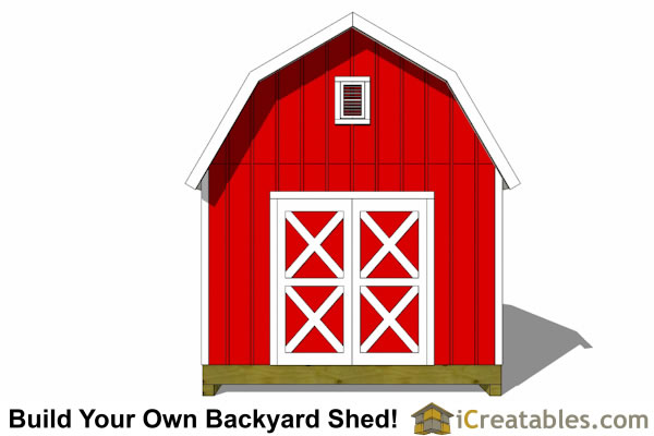 12x14 Gambrel Shed Plans | 12x14 barn shed plans