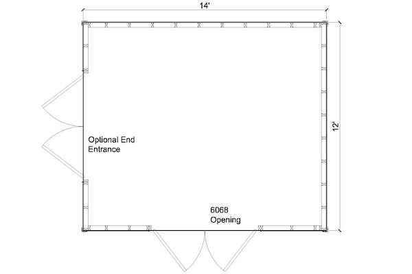 12x14 Shed Plans | Gable Shed | Storage Shed Plasn | icreatables.com