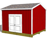 12x14 Shed Plans - Professional Shed Designs - Easy Instructions