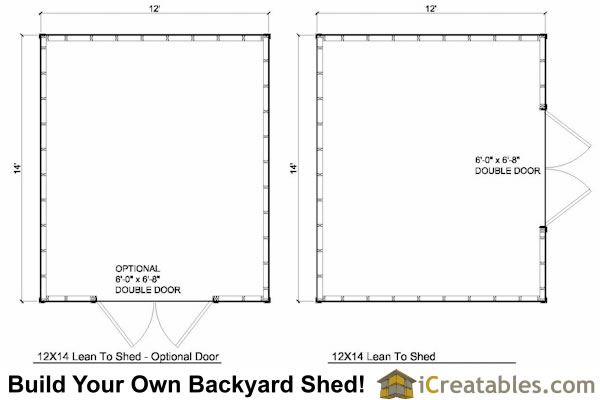 12x14 Lean To Shed Plans