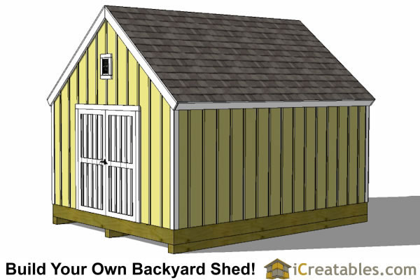 12x14 Cape Cod Style Shed Plans | icreatables