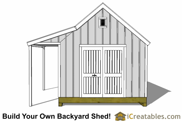 12x16 barn with porch plans, barn shed plans, small barn plans