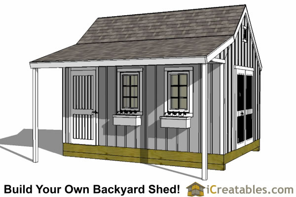 12x16 Shed Plans - Professional Shed Designs - Easy