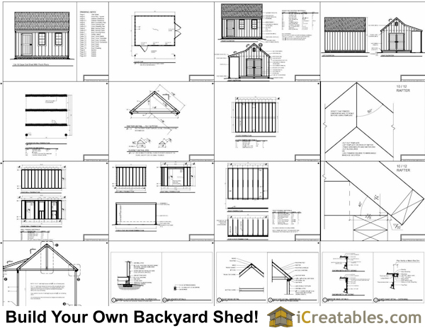 Shed with Porch Plans