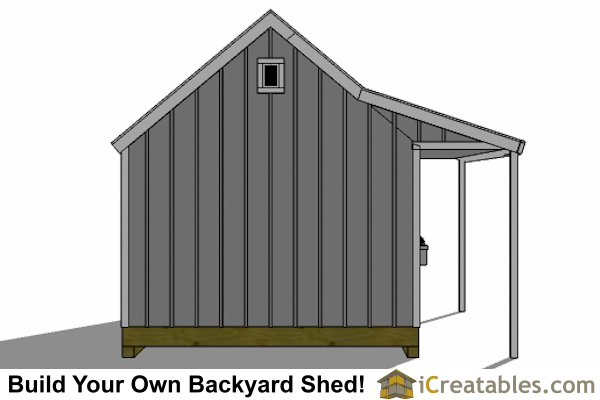 12x16 Cape Cod Shed With Porch Plans | icreatables