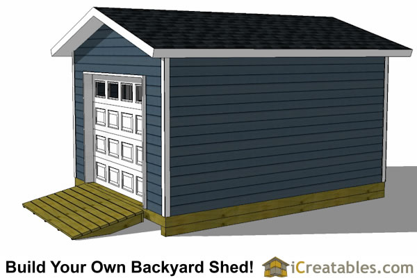 12x16 Shed Plans With Garage Door | icreatables