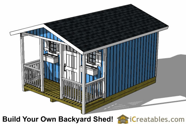 12x16 shed with porch icreatables